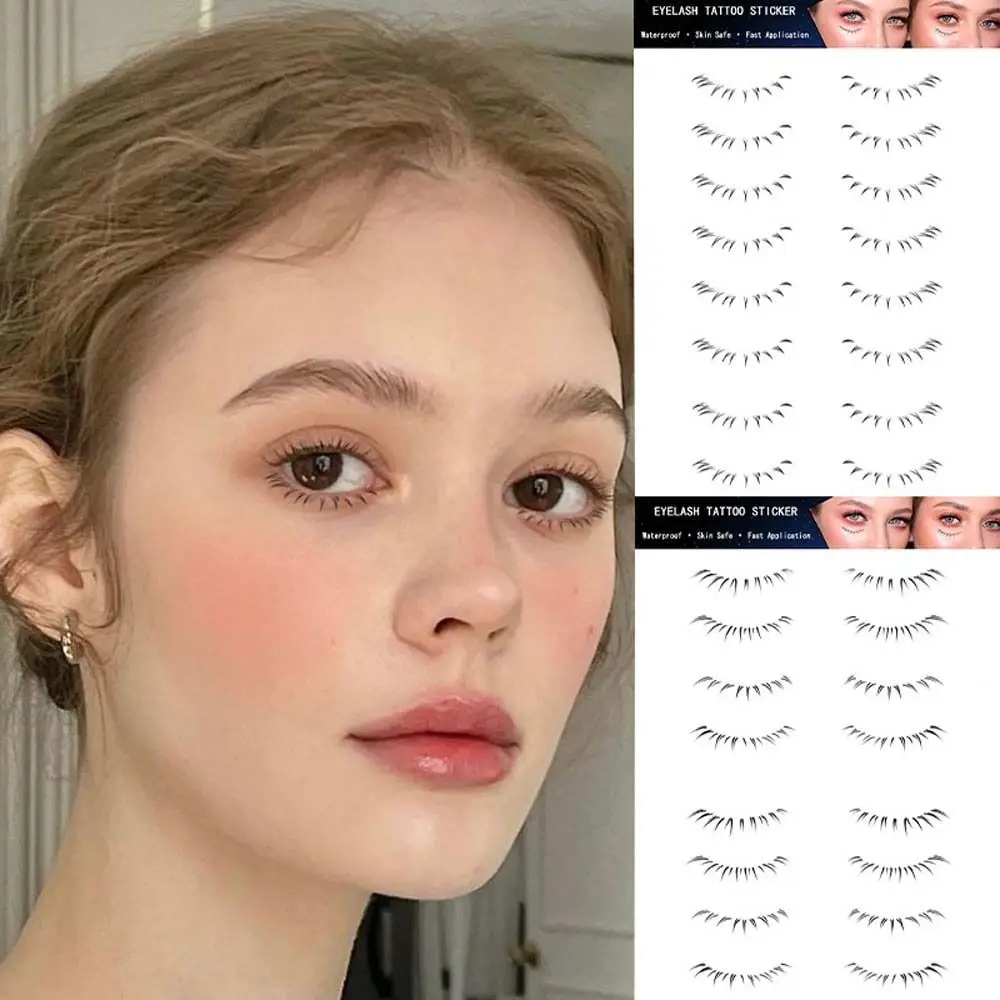 Autocollant de Faux-Cils betérieurs avec Impression par Transfert d'Eau, Outil de Maquillage pour Paresseux