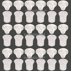 HOT 50PCS Acrylic Hidden Standoffs Clip-in Invisible Plastic Screws Scrub Advertising Nails Signs Signage Wall Mount Brackets