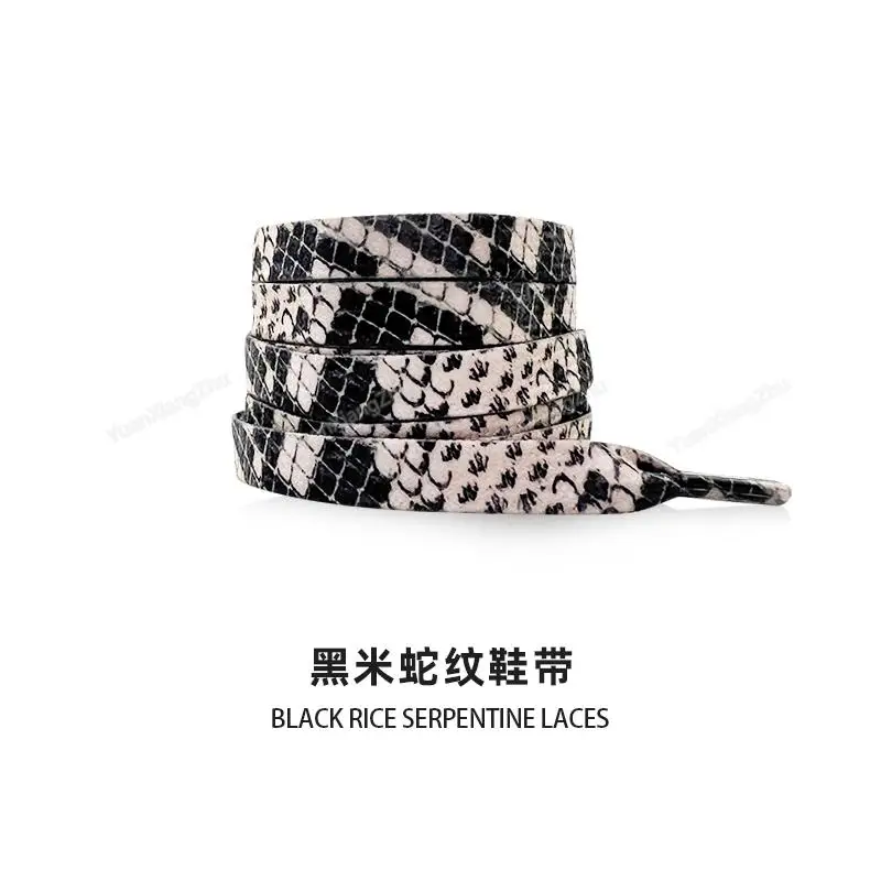 1คู่สัตว์รูปแบบ Shoelaces แบน AF1/AJ รองเท้าผ้าใบรองเท้า Laces Tiger/งู/เสือดาวพิมพ์เชือกผูกรองเท้า120/140/160ซม.รองเท้า Strings