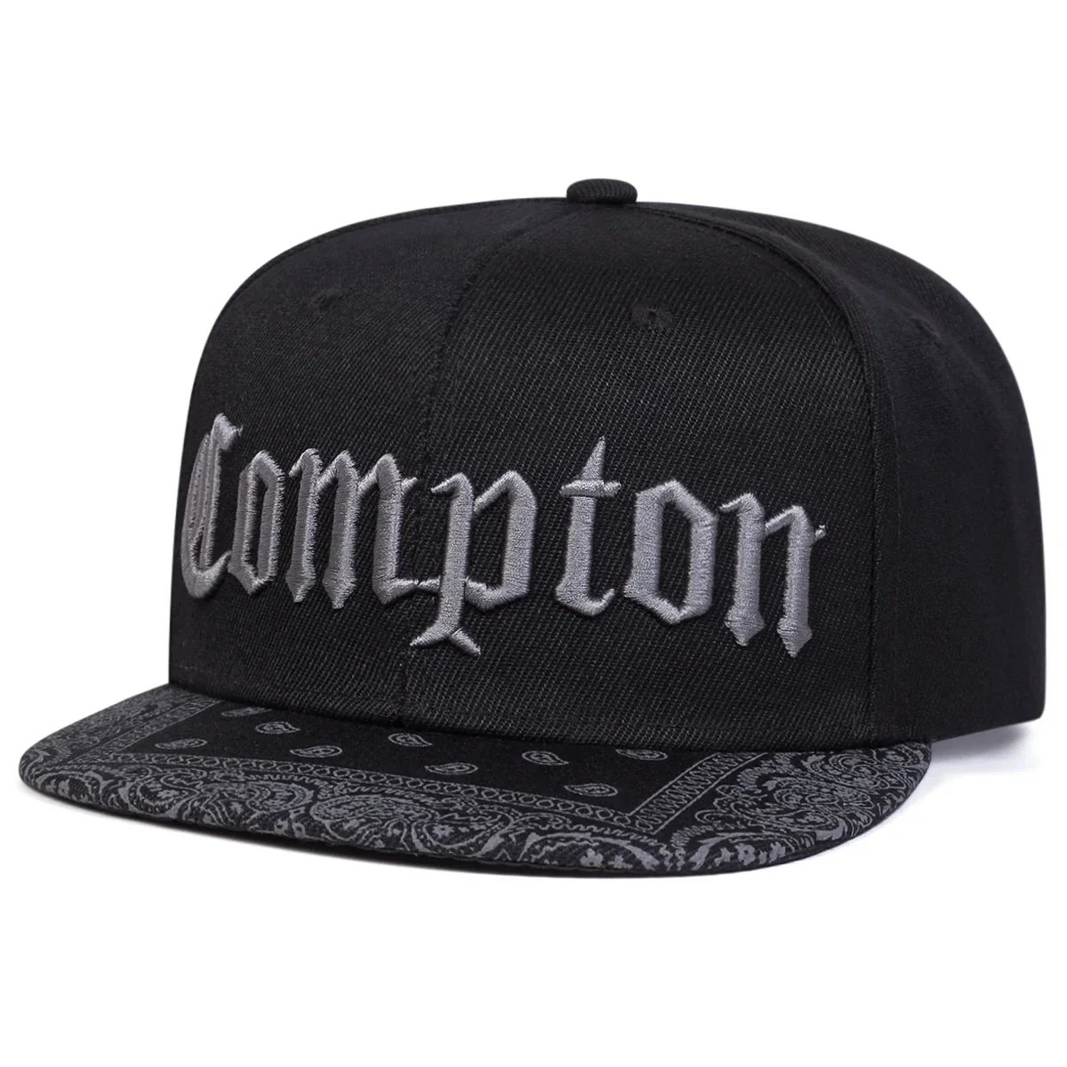 Unisex COMPTON Letter Embroidery Hip-hop Hats Spring Autumn Adjustable Casual Snapback Baseball Caps Outdoor Sunscreen Hat