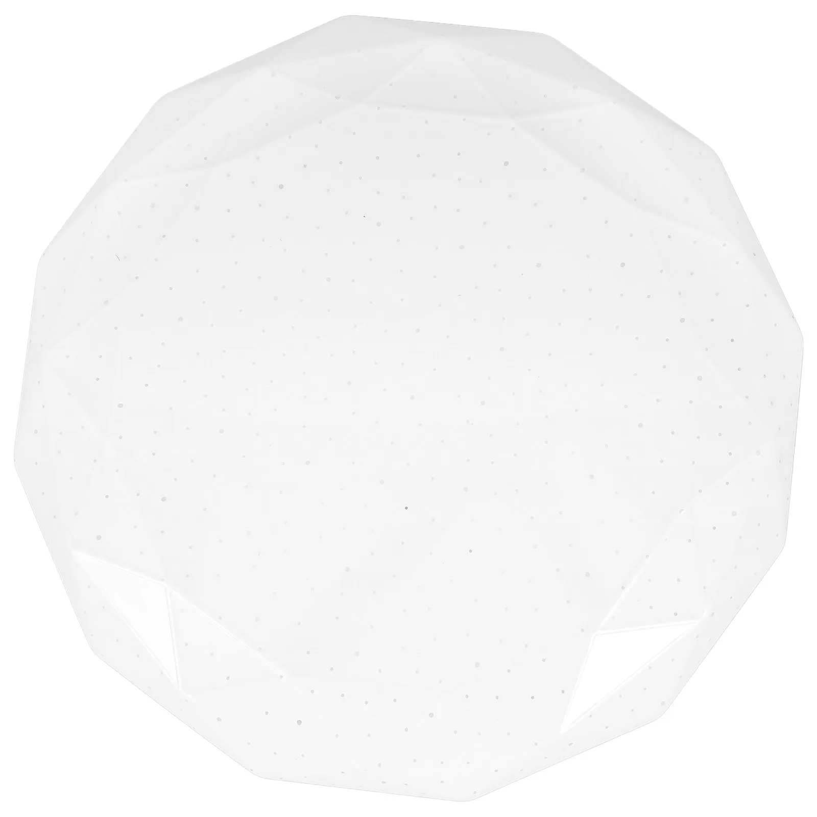 Round Plastic Ceiling Lamp Shade Modern Design for Bedroom Living Room Easy Install Uniform Light Distribution Flush Mount Light