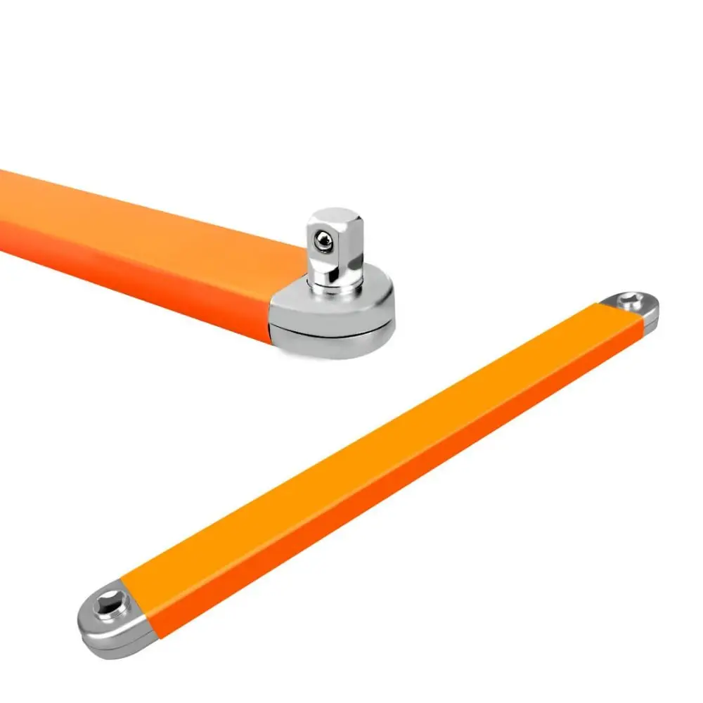 

Новый стальной смещенный удлинительный ключ с двойной головкой, регулируемая ручка, адаптер гаечного ключа с храповым механизмом, вращающийся на 360 градусов ключ Hone