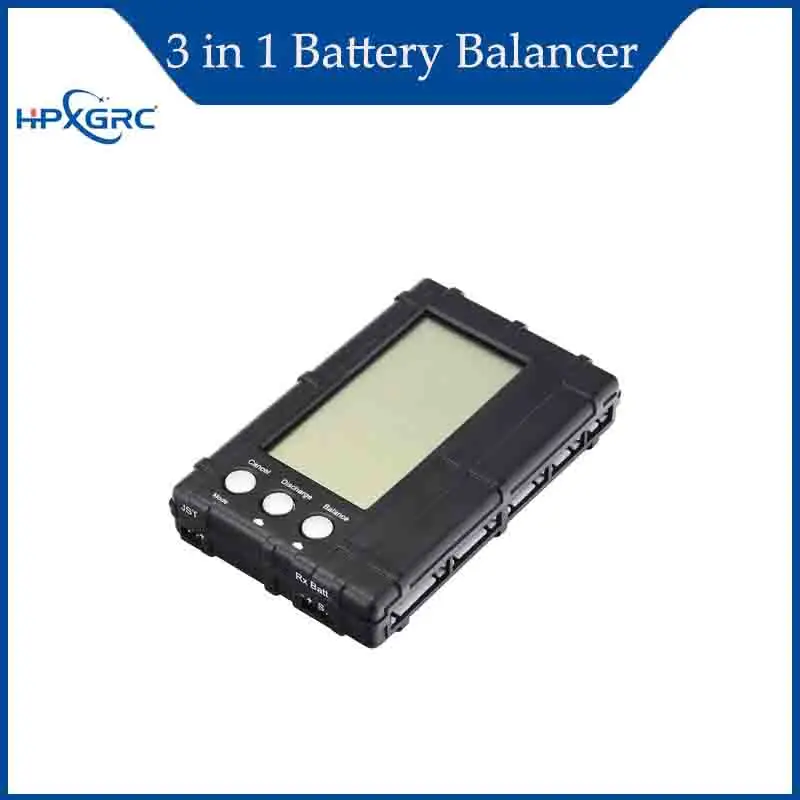 

HPXGRC 3 в 1, ЖК-дисплей, разрядник, балансир, тестер для 2-6S Li-/Li-Fe, измеритель напряжения аккумулятора, аксессуары для радиоуправления