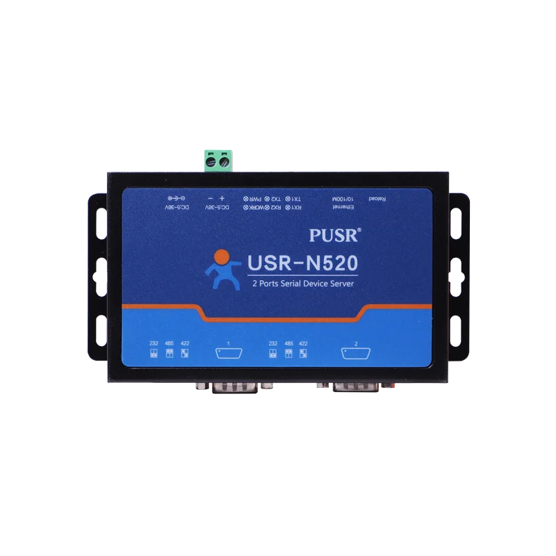 

USR-N520 Два последовательных порта поддерживает преобразователь Modbus RTU в TCP RS232 RS485 RS422 в Ethernet