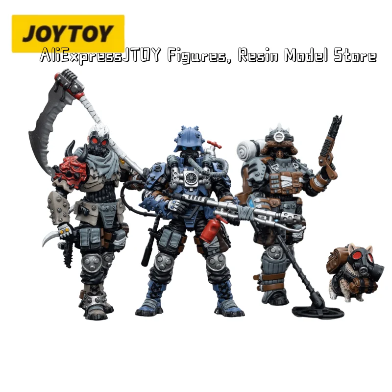 [Op Voorraad] Joytoy 1/18 10.5Cm Actiefiguur (3 Stks/set) Woestenij Aaseters Anime Collectie Militair Model Gratis Verzending