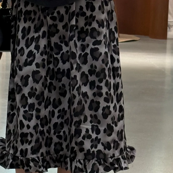 الفتيات الخريف الربيع تنورة 2025 جديد الكورية المألوف خمر عادية اليومية ليوبارد طباعة فستان كاجوال الاطفال كل مباراة برعم تنورة #6