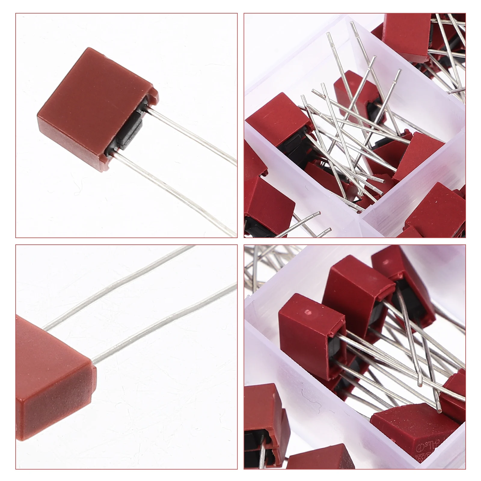 

1Set Slow Blow Fuse Assorted 250V Time Delay Plastic Square Fuse 1a 2a 3.15a 5a 6.3a Replacement for Electronics Home Appliances