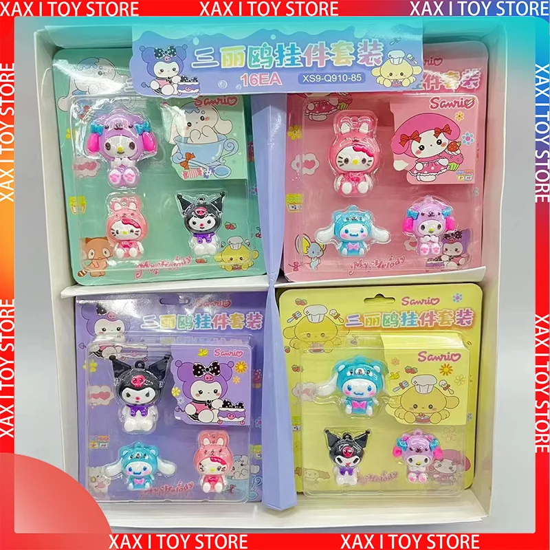 New Sanrio Family Key Chains Cartoon Melody Cat Kawaii Hello Kitty  Student Gifts For Girls Boy Cinnamoroll  For Girls Childrens