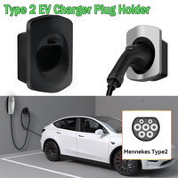 EV Charger Holder Wall Mount Type1 Type2 For Tesla Electric Vehicle Charging Adapter Protection Charger Lead Car Accessories