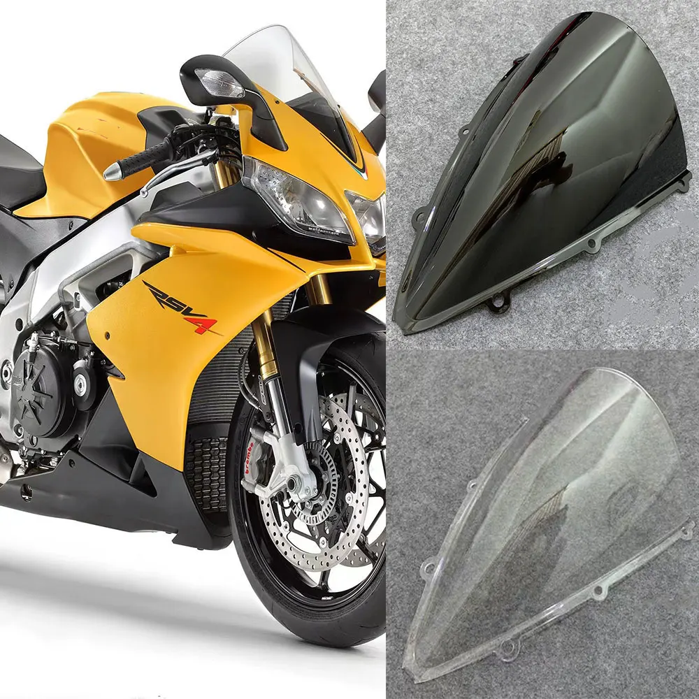 

For Aprilia RSV4 R RSV4R RS4 125 2009 -2015 2016 Motorcycle Windscreen Screen Wind Deflectors Screen Double Bubble Windshield