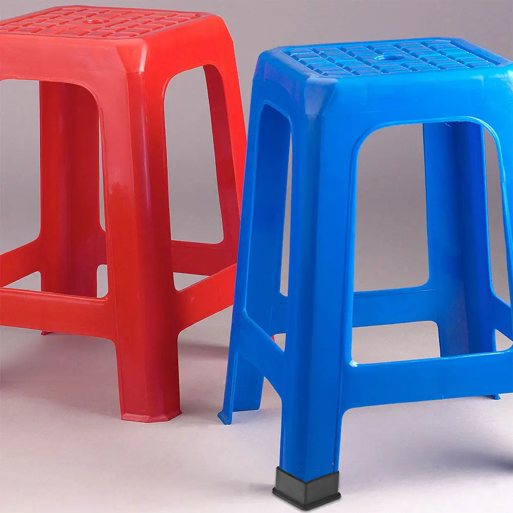 8 unidades de tapas de goma para muebles de 40x40mm, antideslizantes, para reemplazo de patas de estructuras de hierro angulares, peldaños de escalera y patas de silla y cama