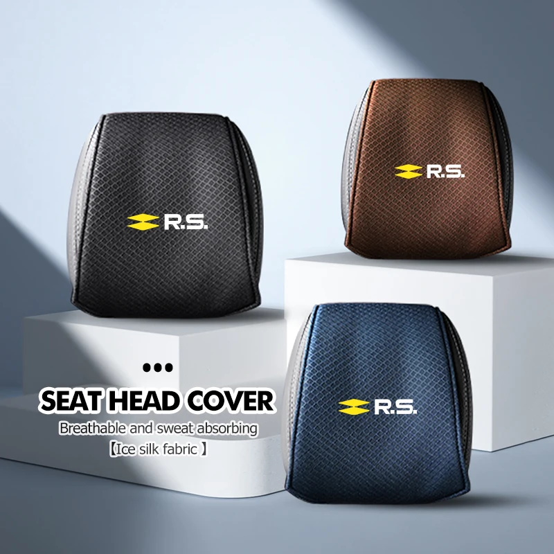 Car Seat Back Headrest Pillow Rest Dustproof Cover Support Pad For Renault Arkana Captur Twingo Talisman RS Line Logan Duster