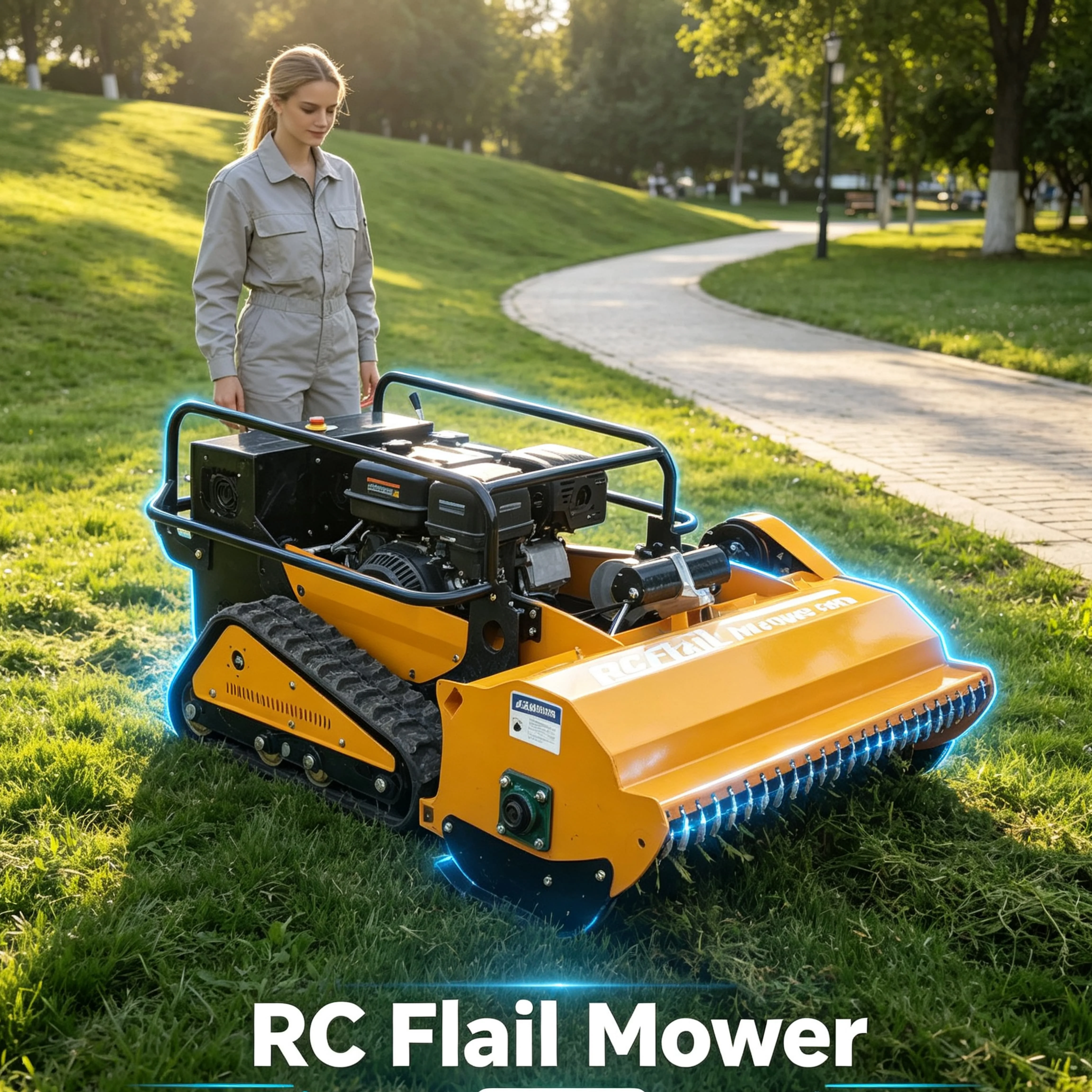 Customized Luxury Garden Villa radio control mower Autonomous Robot Mower, Multi-sensor Safety System Ensures Working Safety