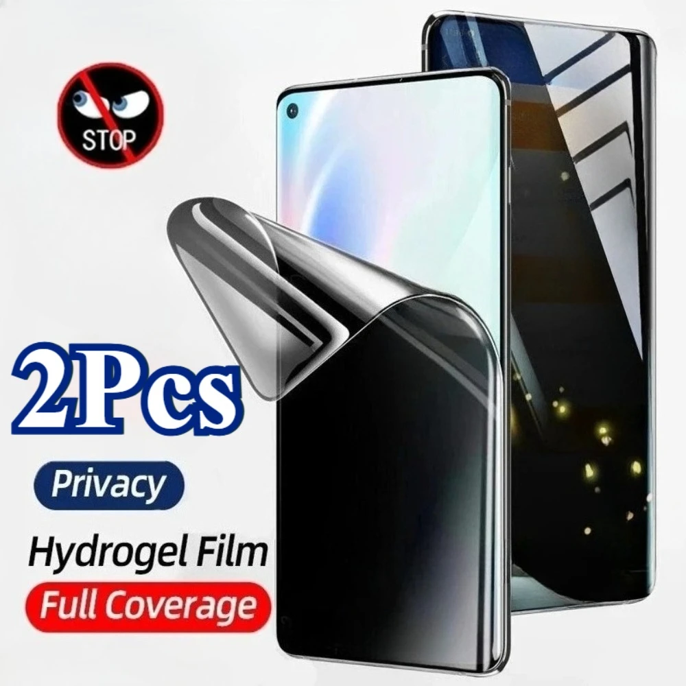 2 pièces Film souple Hydrogel de confidentialité pour Xiaomi Poco X7 X6 M7 M6 M5 protecteur d'écran Anti-espion pour Xiaomi Poco C75 C71 C65 C61