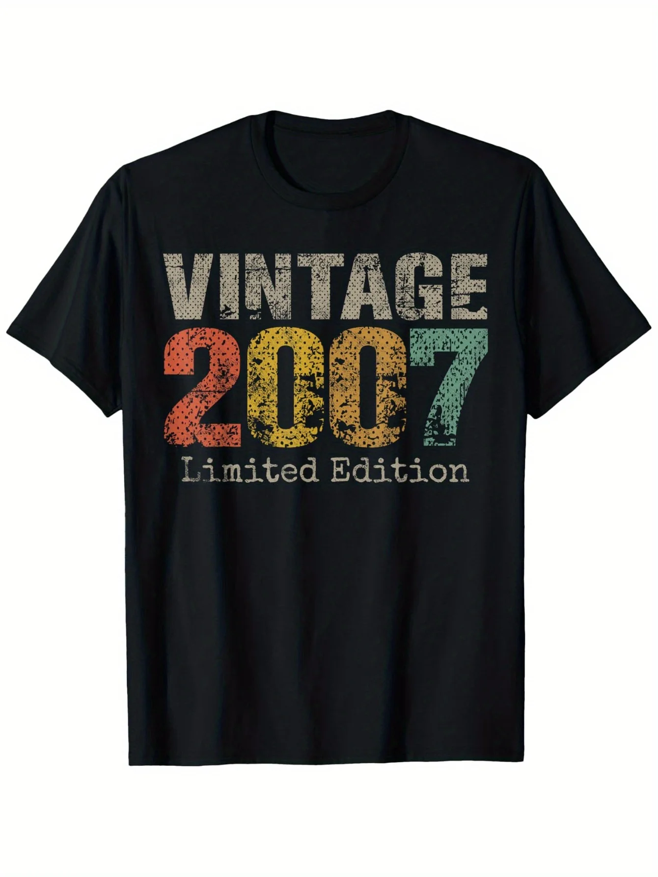 

Vintage 2007 Limited Edition 18th Birthday Gifts 18 Year Old T-Shirt, 100% Cotton, Gift for Men Women Dad Mom Friends