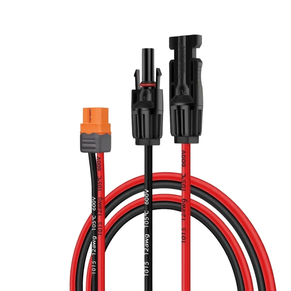 XT60if Pure Copper Energy Storage Battery Charging Cable For Energy Storage Batteries To Various Solar Panel 91.5cm 150cm 180cm