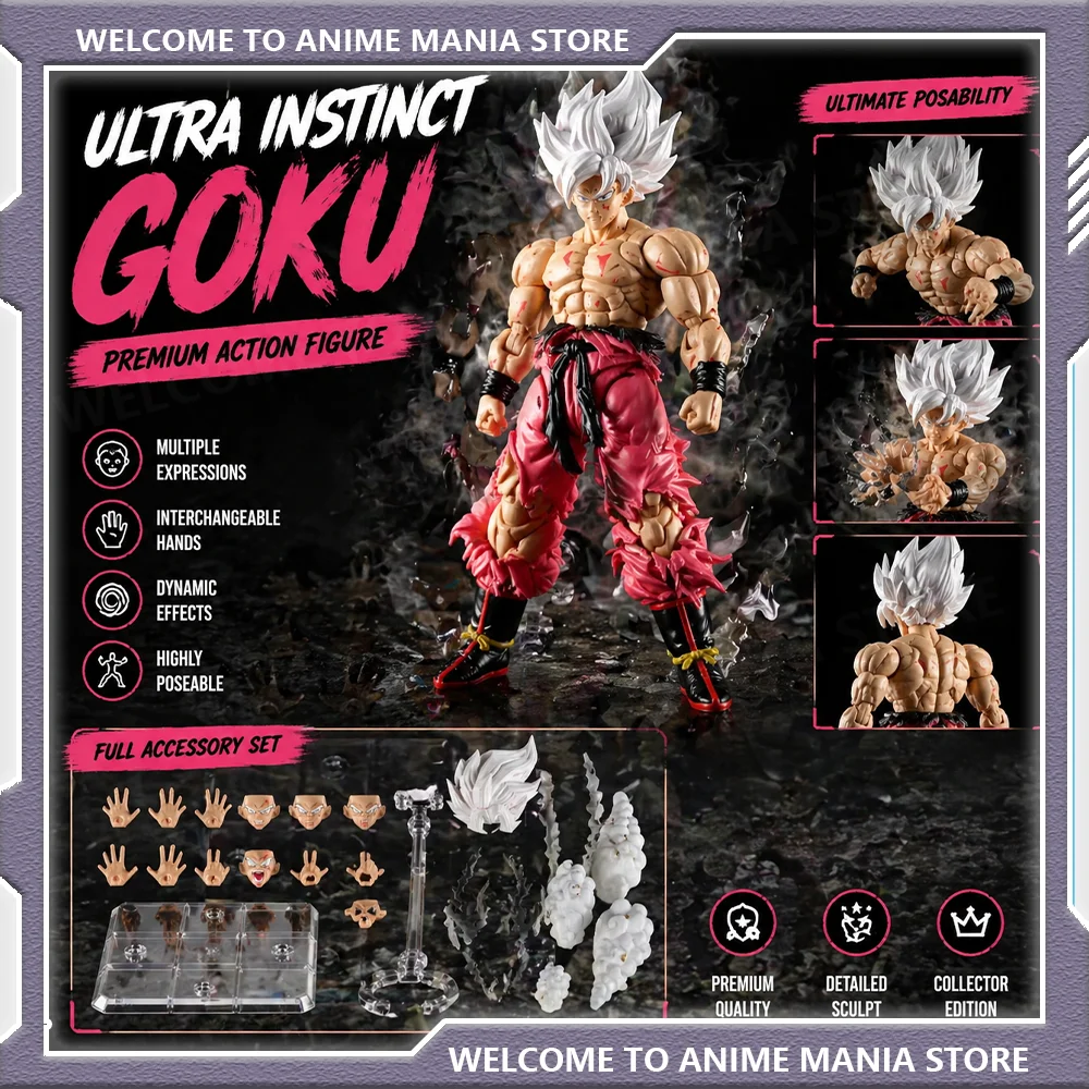 Nuevo y Popular Juguete WY Dragon Ball Z Goku 3.0 Super Saiyan Legendario Versión Color Revenge Fury Figura Articulada de PVC a Escala 1/12 para Regalo