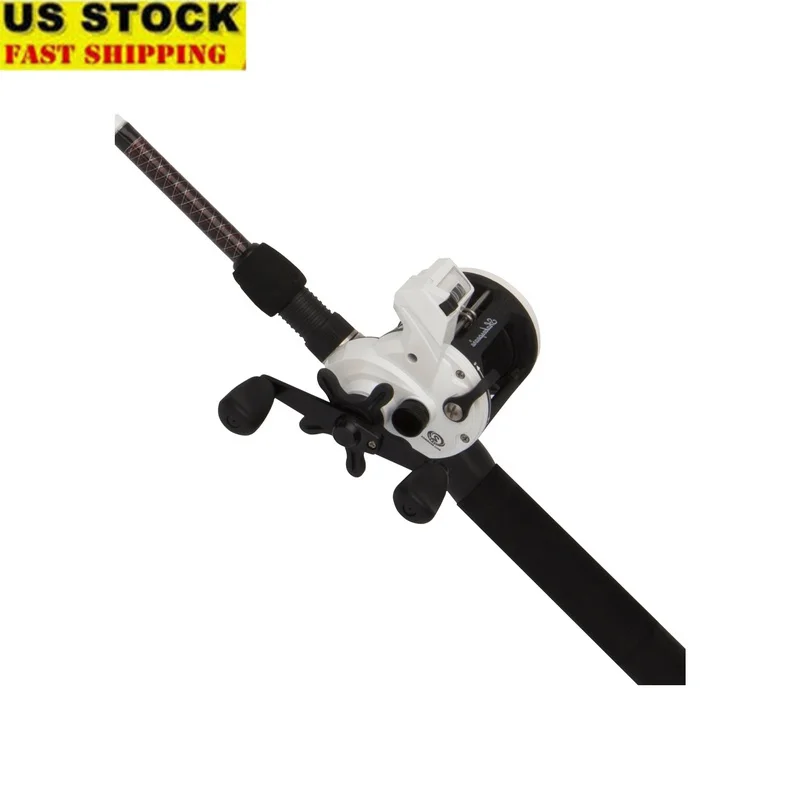

7'6" Walleye Fishing Rod Reel Combo Graphite Fiberglass Durable Sensitive Ugly Tech Construction Bait Casting Heavy Duty