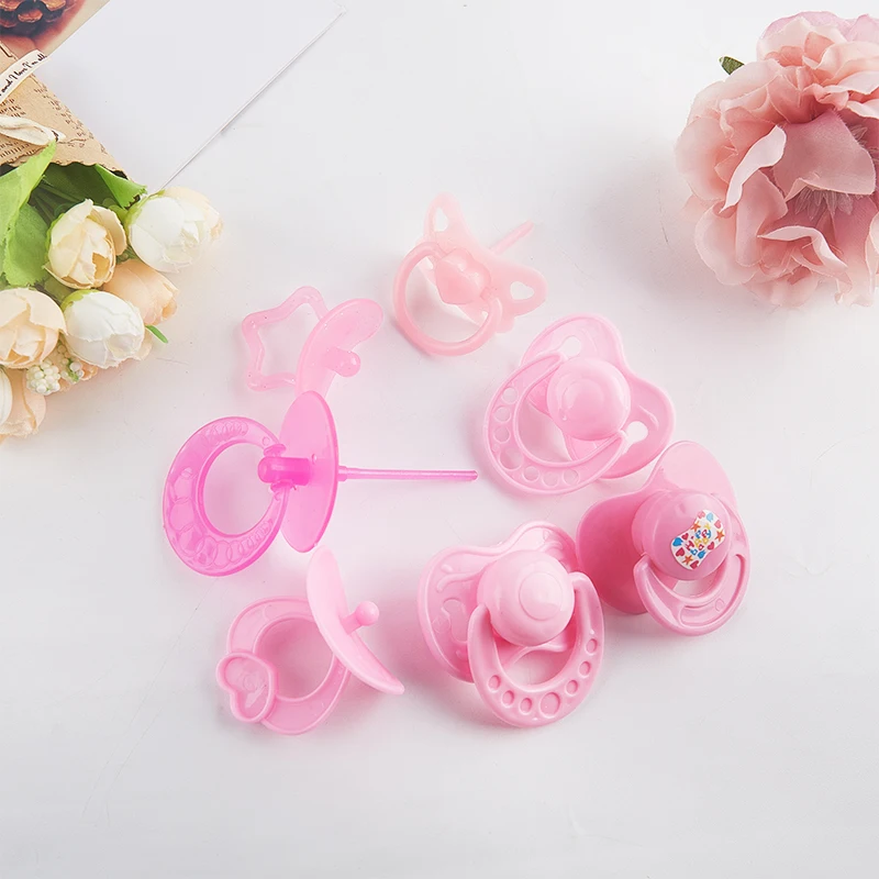 2Pcs Lovely Doll Pacifier For Baby Dolls Kids Toy Doll Play House Supplies Miniature Pacifier Toy Accessories