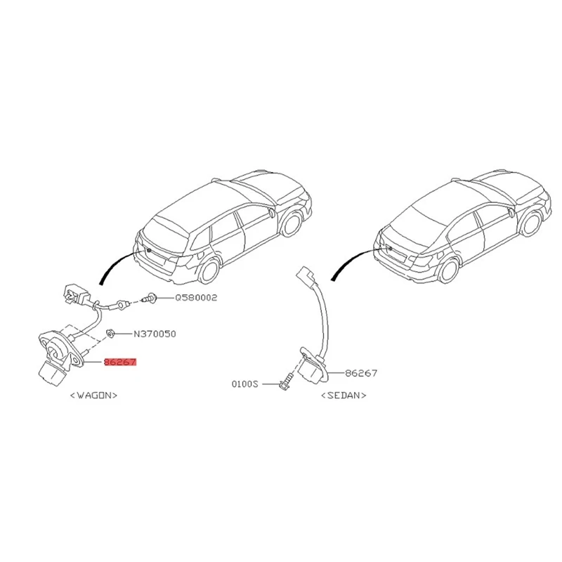 86267-AJ100 камера заднего вида в сборе для Subaru Legacy Outback 10-14 вспомогательная камера для парковки 86267 AJ10B 86267AJ10 1 части