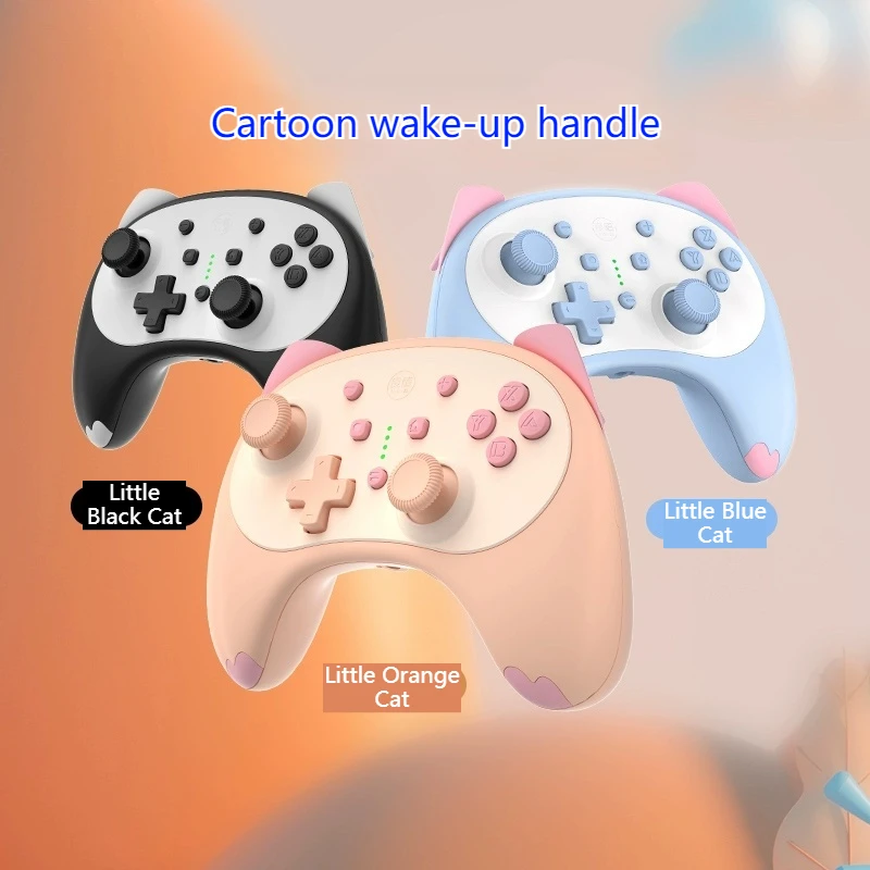 Wireless Playstation 5 Console Cartoon Mini Cute Switch Game Controller One Click Wake Suitable Switch Controller