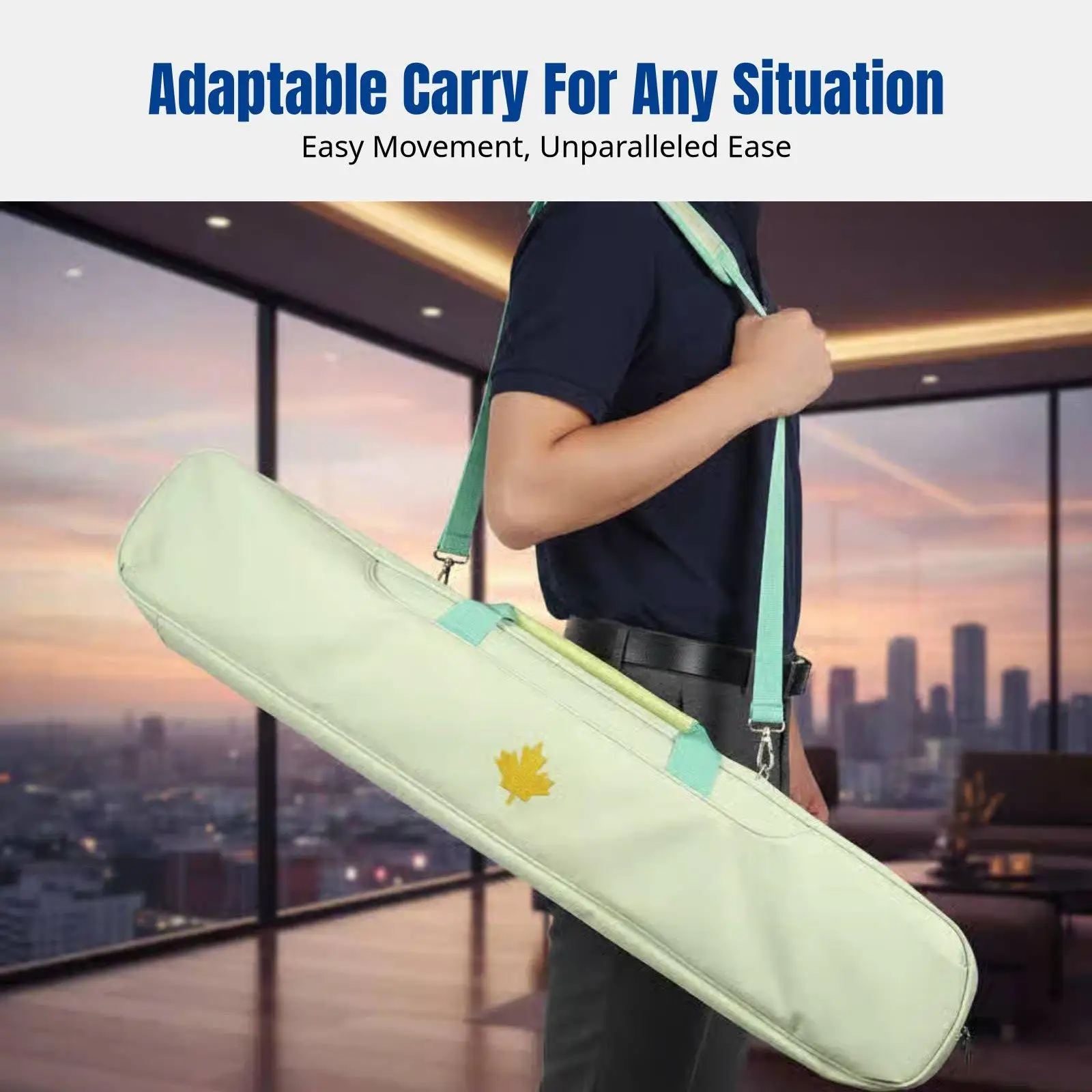billiard-cue-case-7-hole-canvas-handheld-shoulder-carry-multi-compartment