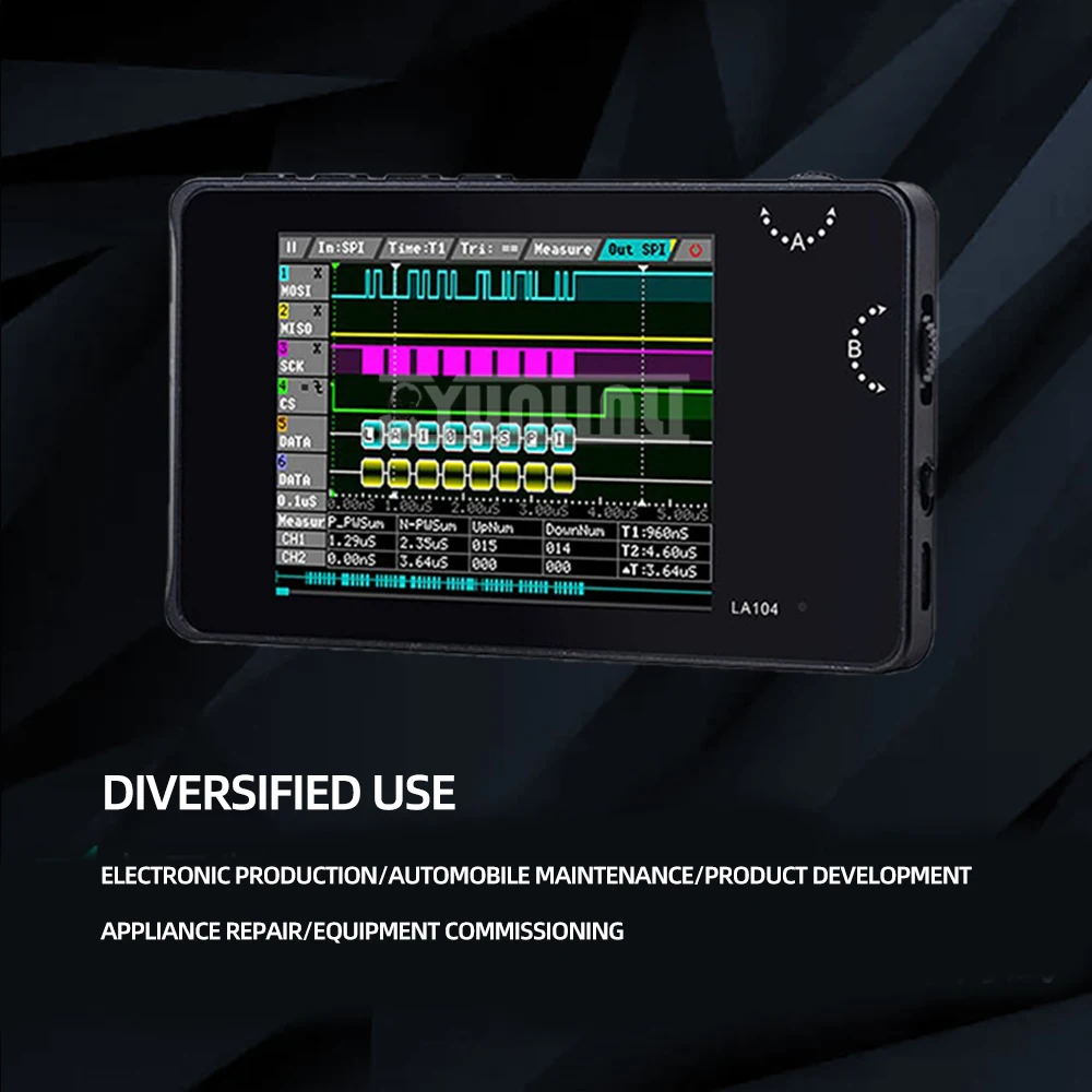 DSO LA104 مجموعة محلل المنطق الرقمي 4 قنوات راسم الذبذبات SPI I2C UART قابل للبرمجة 100 ميجا هرتز أقصى معدل أخذ العينات 2025 جديد #5