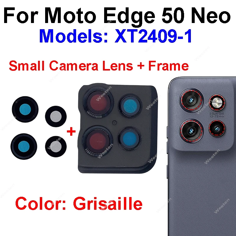 Szkiełko obiektywu tylnej kamery do Motorola MOTO Edge 50 Neo Pro Ultra, szkło o wysokiej twardości, trwałe szkiełko zamienne do obiektywu kamery. — zdjęcie produktu 6