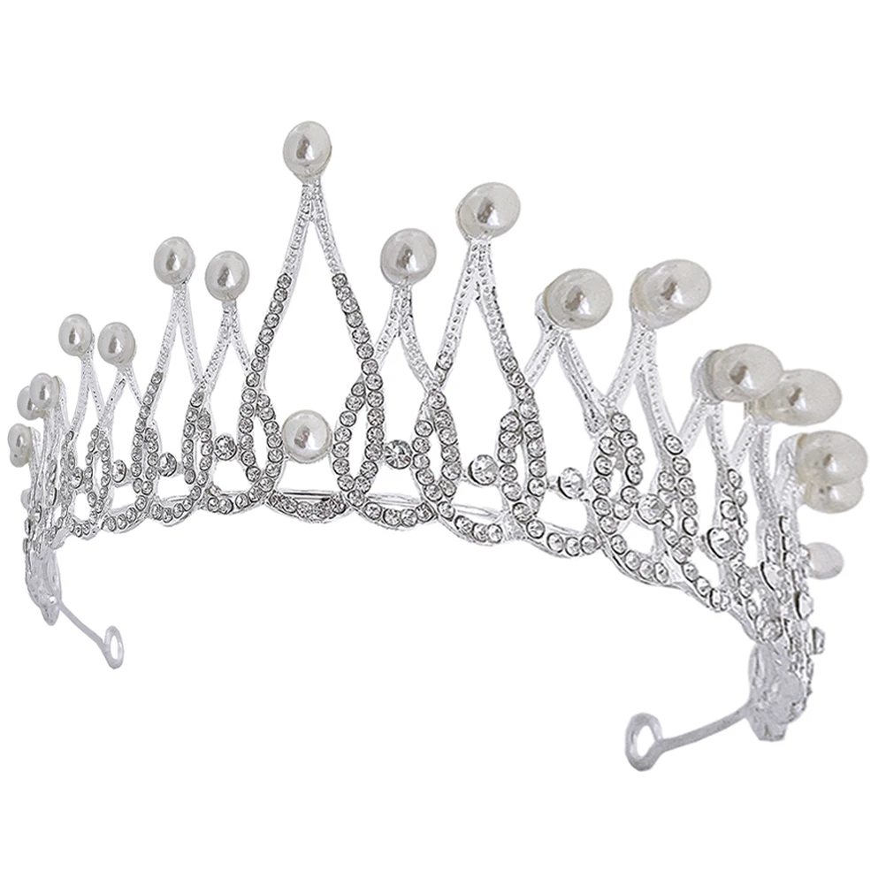 

Crystals Crown Accessories Bridal Tiara Wedding Headpiece Queen Decorative Hair Accessories for Bride Party Photoshoots