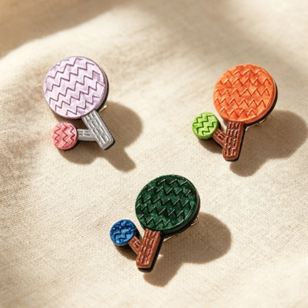 Korean-style Cute Mini Flower Brooch Acrylic Handcrafted Versatile Pin DIY Accessory