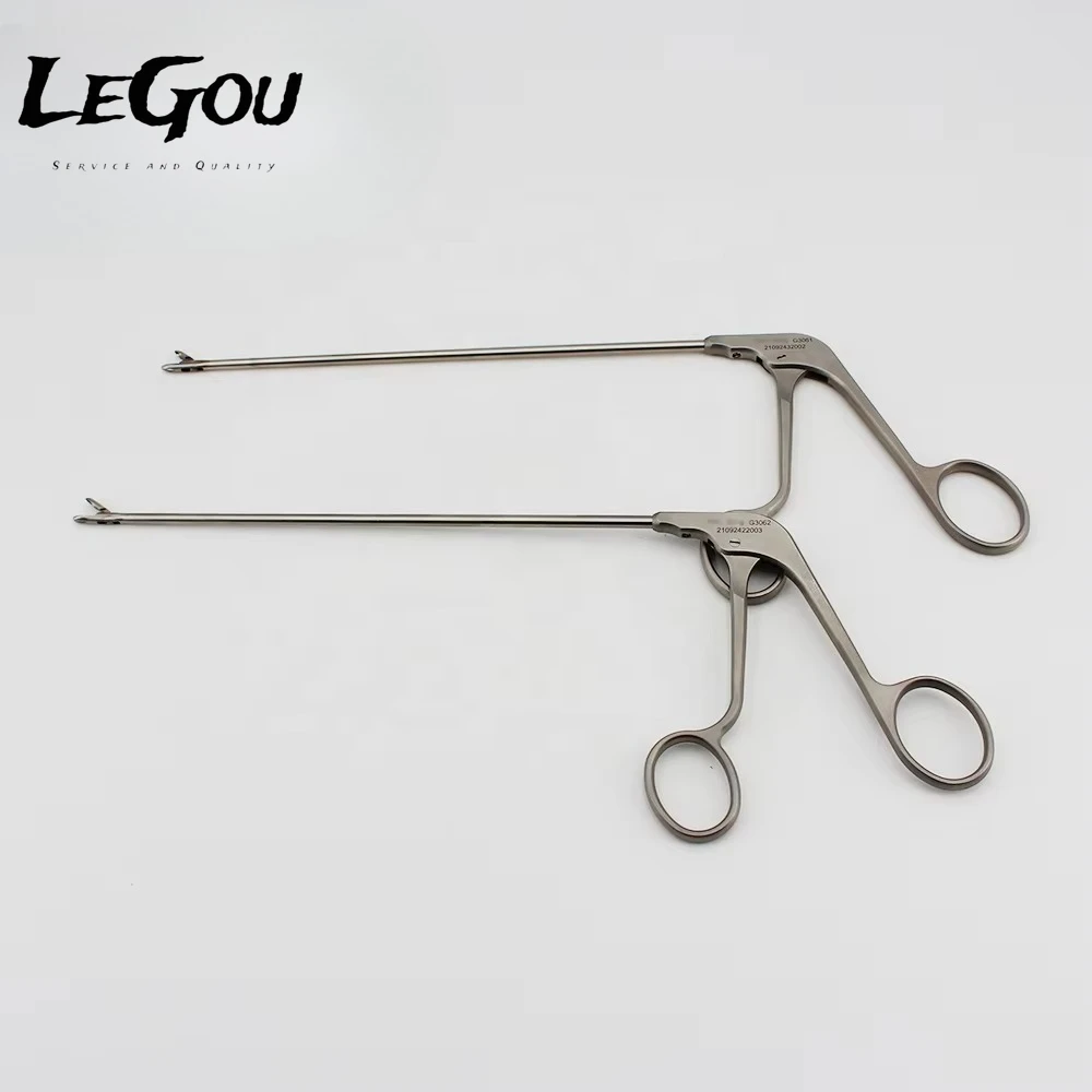 LeGou Professional Manual Forceps Surgical Optical Meniscus Grasping Scissors Punch Steel Instrument