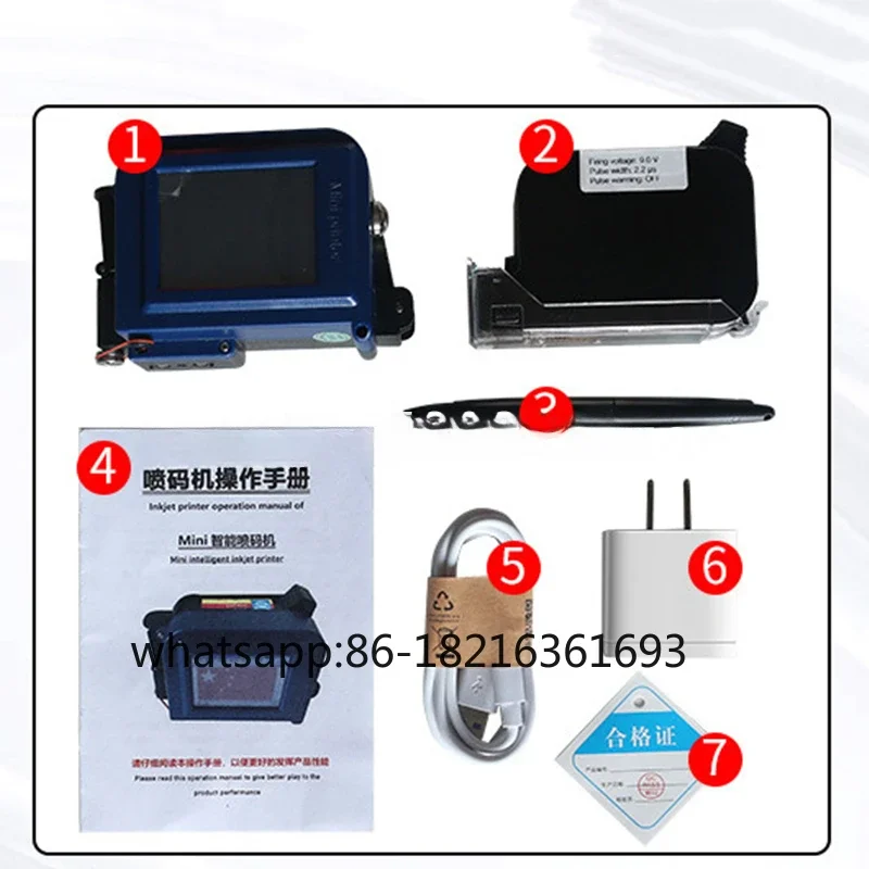 

Мини для печати крышки бутылки с датой производства может дно струйного артефакта Автоматический ручной струйный принтер для кодирования машины
