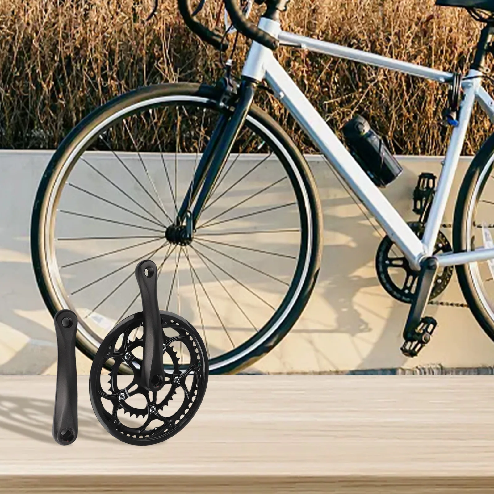 

8-10 скоростей, совместимые с шатунами 50, 34 зуб. 50 34 зуб. Высокая совместимость с цепной скоростью. Легкий алюминиевый дизайн для шоссейных велосипедов.