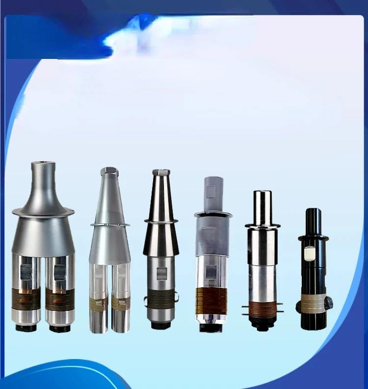 Ultrasonic transducer, oscillator, composite , lace machine, cutting , plastic welding