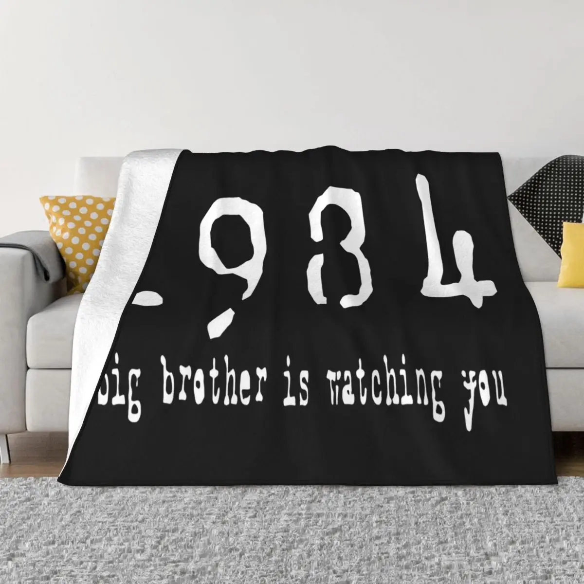 1984 Big Brother Is Watching You George Orwell Various Colours Harajuku Classic Men Throw Blanket