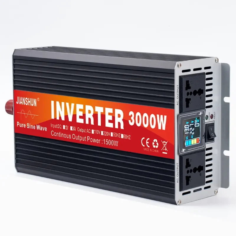 for 2024 New Pure Sine Wave Power Inverter Full Load Capacity Converter for Solar Energy System Battery Storage for Home Off