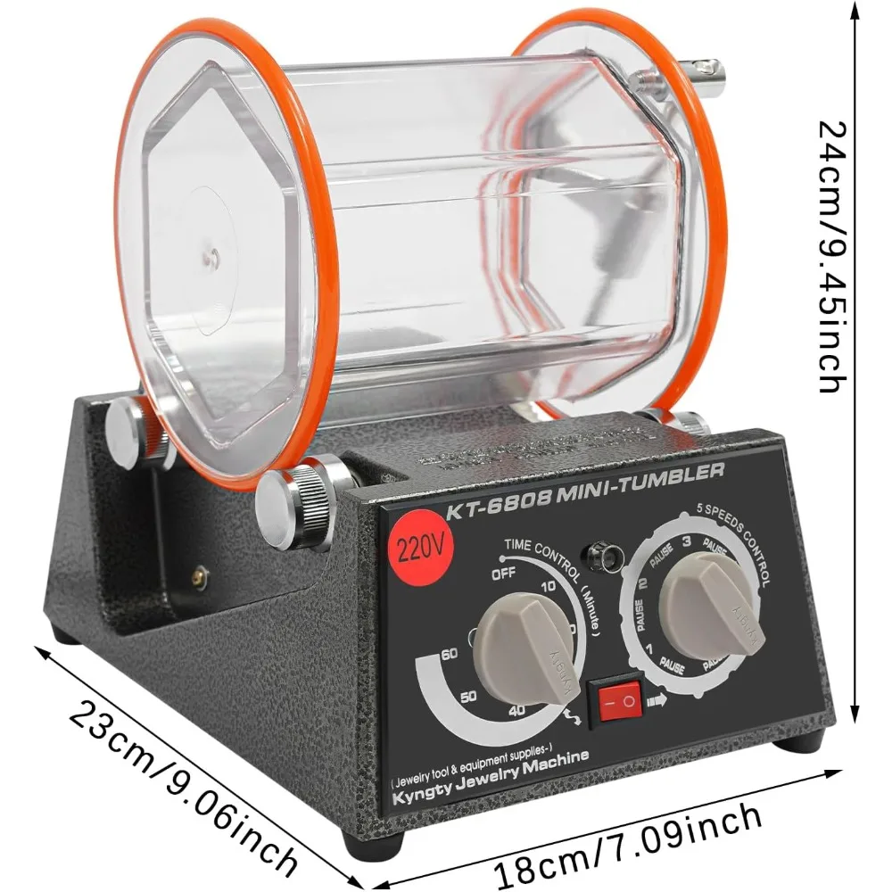 Tischpoliermaschine mit sichtbarem Design, elektrisches Schmuckpolierwerkzeug, Geschwindigkeit 500-3000 U/min, mit 60W DC-Motor, hocheffizient – Detail 6