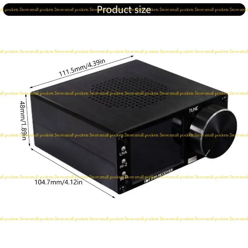 R1WD Multiband Radio Receiver mit WLAN und Zeitsynchronisation Metall Shell