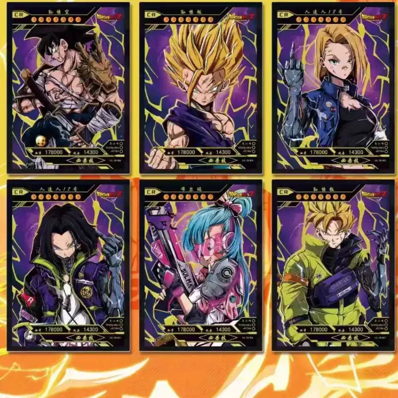 Dragon Ball Cartões Colecionáveis Personagem de Anime Son Goku Super Saiyan SSP Cartão Precioso Anime Periférico Presentes Brinquedos