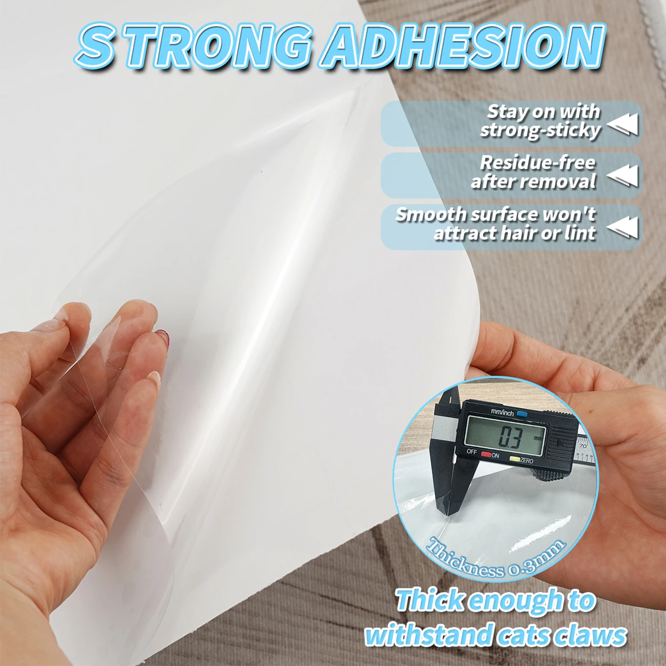 Anti Cat Scratch Tape Furniture Protective Cover Peelable Transparent Self-Adhesive Anti Scratch Furniture Door Wall Sticker