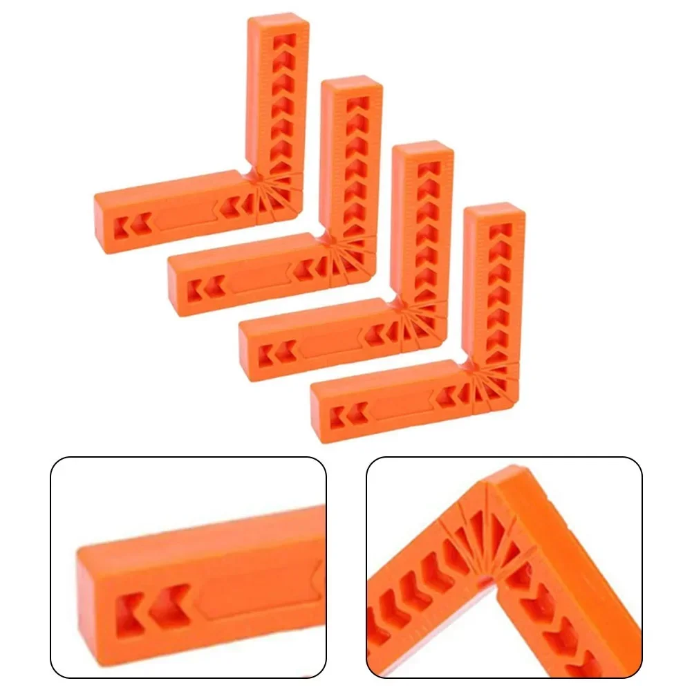 4PCS 3inch Right Angle Ruler Holder Plastic 90° Auxiliary Positioner Tool L-shaped Spacer Fixed Angle Gripper