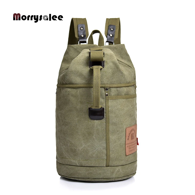 2024 New Large Man Mountaineering Backpack Male Luggage Canvas Bucket Shoulder Bags For Boys Men Backpacks Travel Backpack