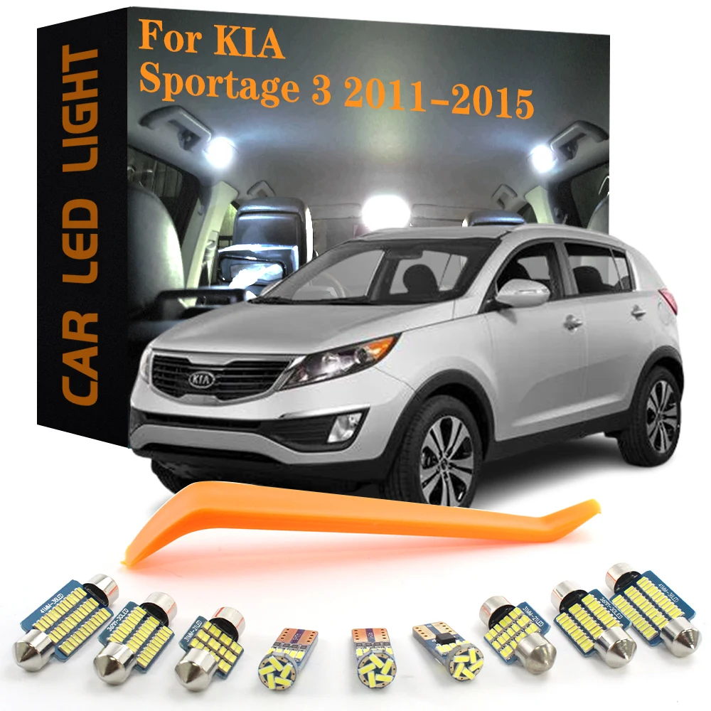 

13 шт., автомобильная лампа Canbus для KIA Sportage 3 MK3 2011 2012 2013 2014 2015
