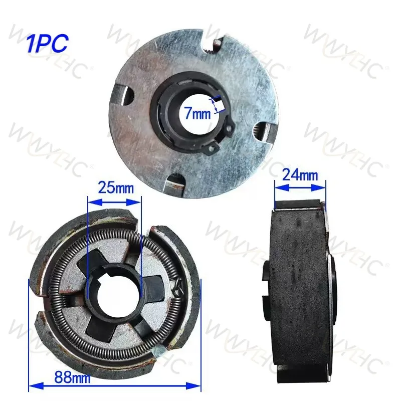 1PC Centrifugal Clutch Pulley Compatible with 170F 192F Engine Thresher Trolley