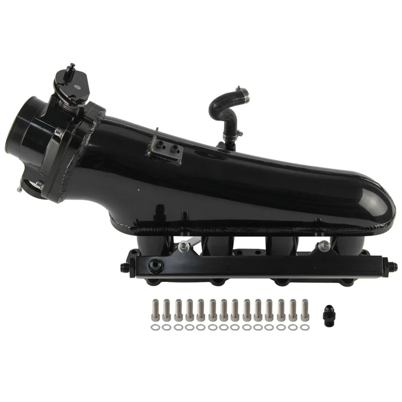 

Aluminum Intake Manifold w/ Fuel Rail 80mm Throttle Body Kit Nissan Silvia S14/S15 SR20DET Engines Black/Silver