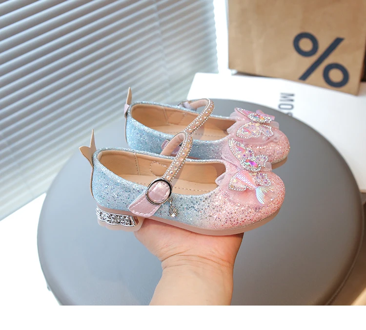 2026 Fashion Elegant Soft Sole Anti-slippery Versatile Dress Leather Shoe for Party Autumn New Children Princess Shoes for Girls