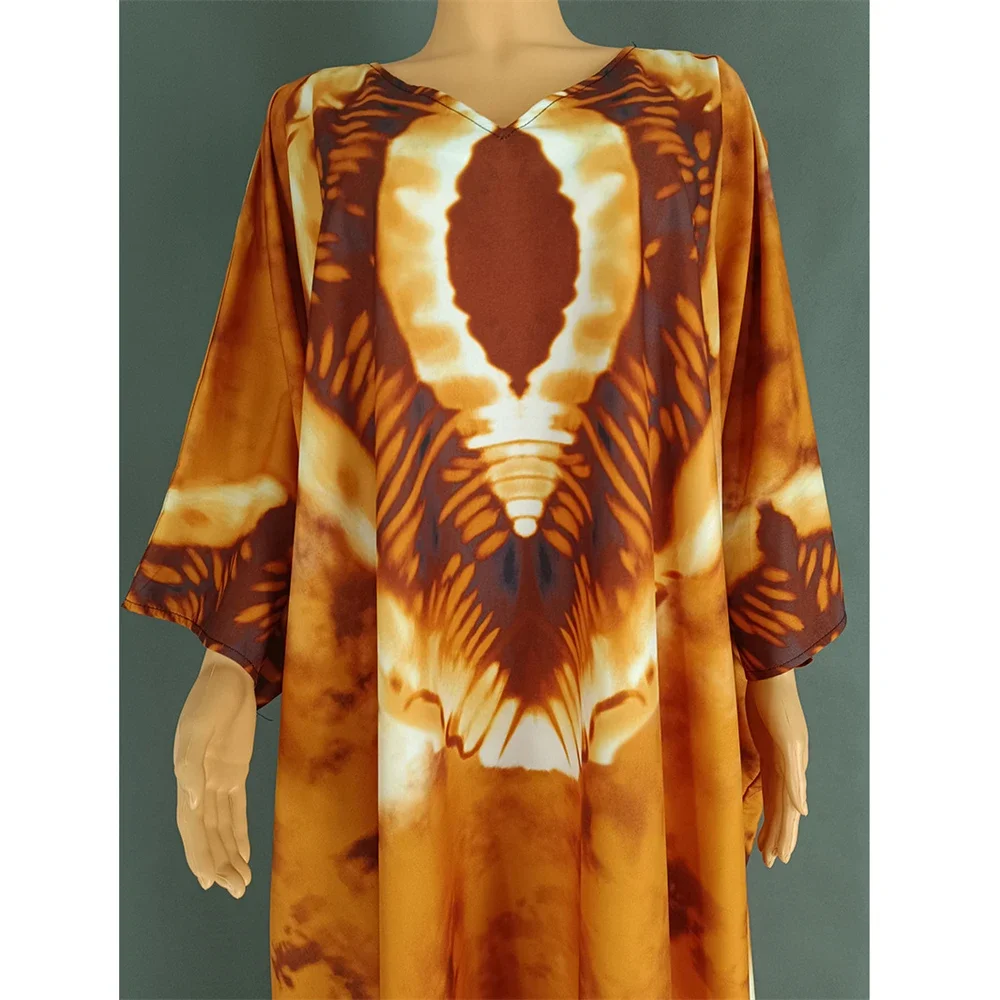 

New African Dresses for Women African Dashiki Traditional Boubou Dashiki Ankara Outfit Evening Gown Abayas Printing Kaftan Robe
