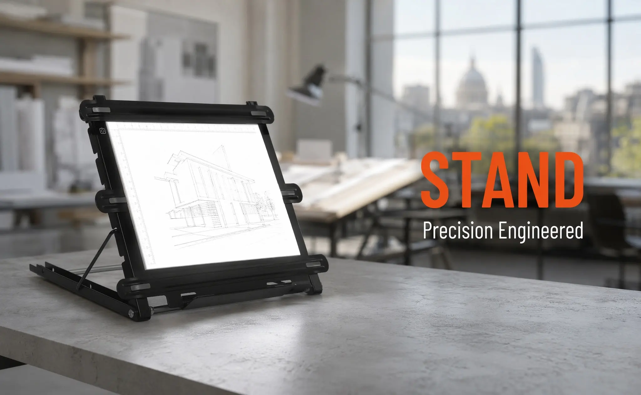 Adjustable Drawing Board Holder Stand for Artists Designers Architects Stable Desktop Mount Lightweight Portable Professional