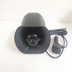 DC12V 40W 6 Tones Police siren Horn Emergency car Ambulance Police car Fire Truck alarm with Cigar lighter switch,bottom magnet