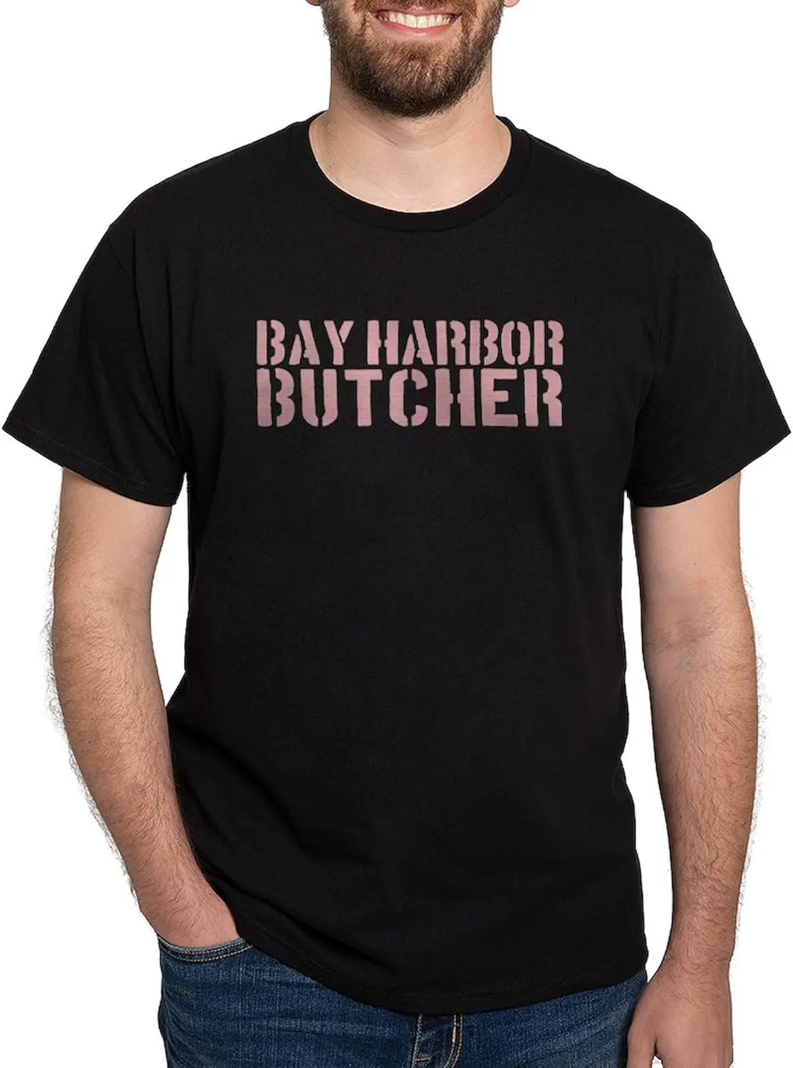 CafePress DEXTER Bay Harbor Butcher Dark T Shirt Men's 100% Cotton, Classic Graphic Dark T-Shirt